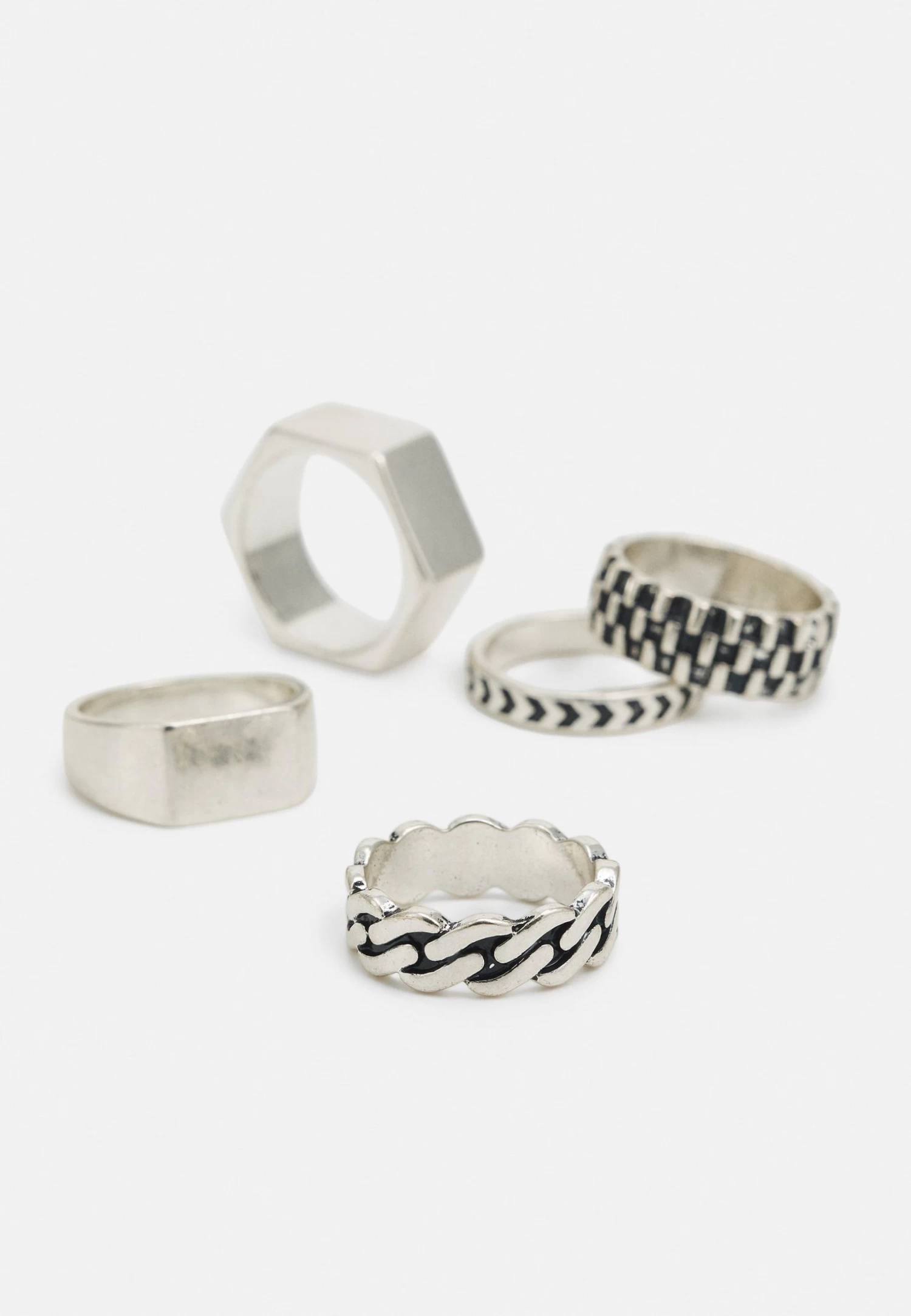 Pier One 5 Pack - Anillo - Silver-Coloured 5 Pier One 5 Pack - Anillo - Silver-Coloured - Imagen 3