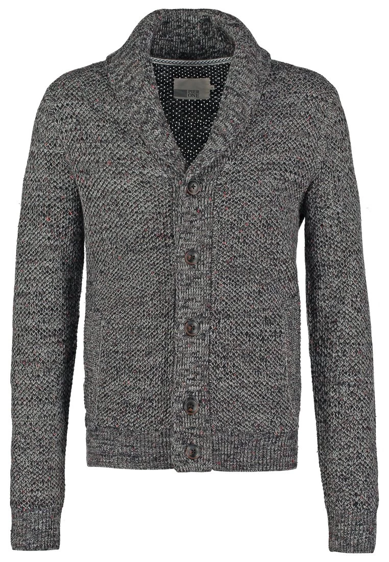 Pier One Chaqueta De Punto - Dark Grey Melange 10 Pier One Chaqueta De Punto - Dark Grey Melange - Imagen 8