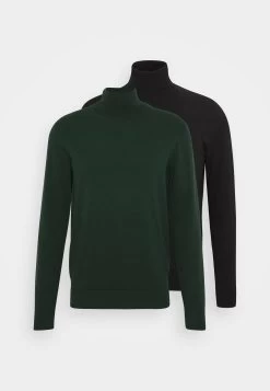Pier One 2 Pack - Basic Turtleneck - Jersey De Punto - Black/Dark Green -Tienda De Hombres Con Estilo 903218958e2e432c9ae54008d290ccf6