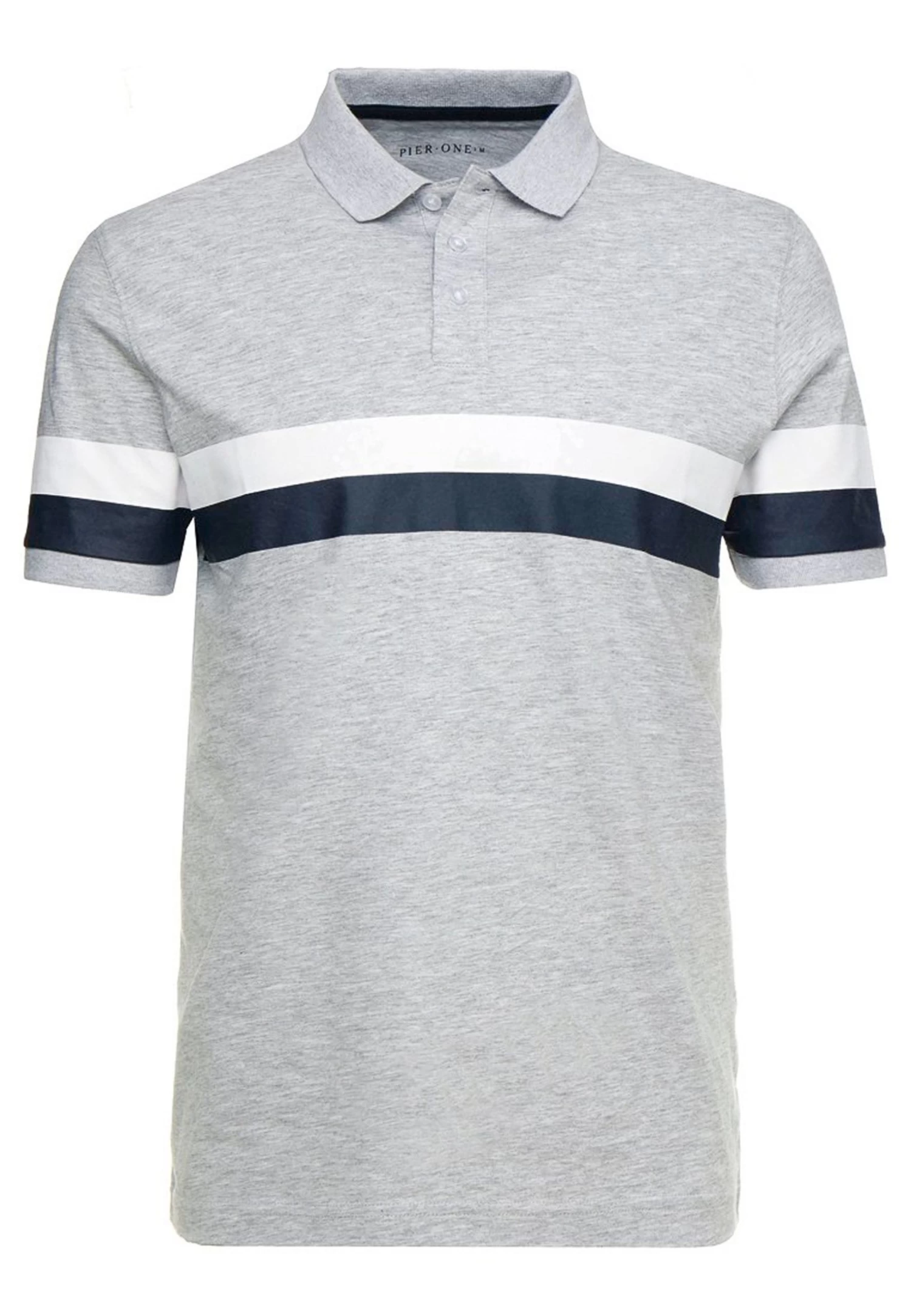 Pier One Polo - Mottled Light Grey 7 Pier One Polo - Mottled Light Grey - Imagen 5