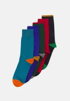 Pier One 5 Pack - Calcetines - Green/Red