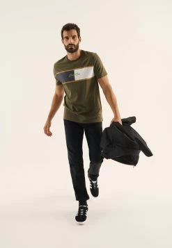Pier One Camiseta Estampada - Olive -Tienda De Hombres Con Estilo 9e9684b9d9684d26b2667e78ae7e6930