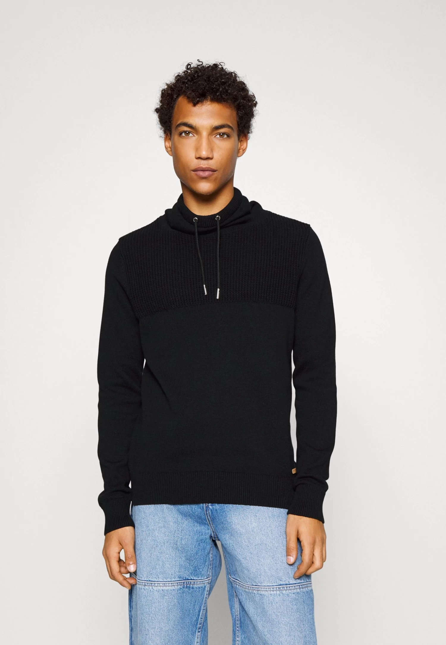 Pier One Structure Block High Collar - Chaqueta De Punto - Black 3 Pier One Structure Block High Collar - Chaqueta De Punto - Black