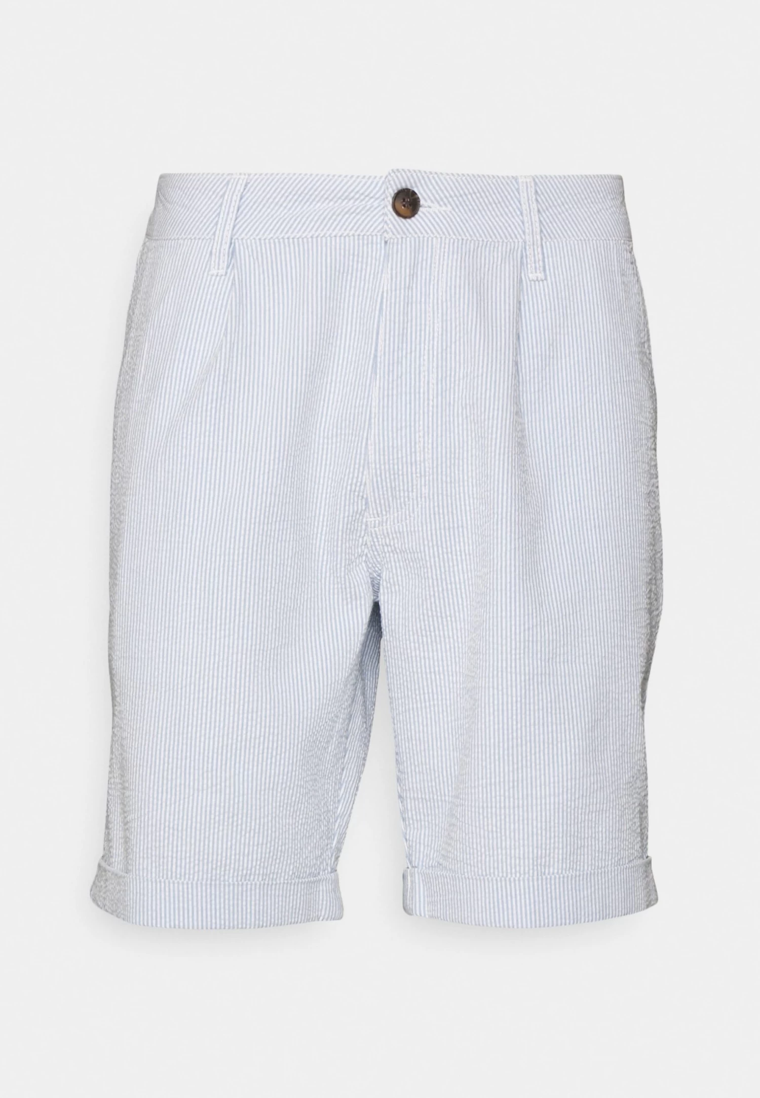 Pier One Pleated Seersucker Short - Shorts - Blue 6 Pier One Pleated Seersucker Short - Shorts - Blue - Imagen 4