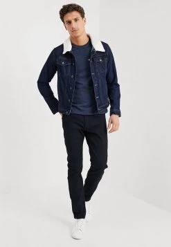 Pier One Camiseta Básica - Mottled Dark Blue -Tienda De Hombres Con Estilo a02d254347e443f49e2c4e865f36b1ba