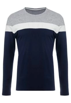 Pier One Camiseta De Manga Larga - Grey/Dark Blue -Tienda De Hombres Con Estilo a0f0a086b0f348dab84e2d01c20e90f6