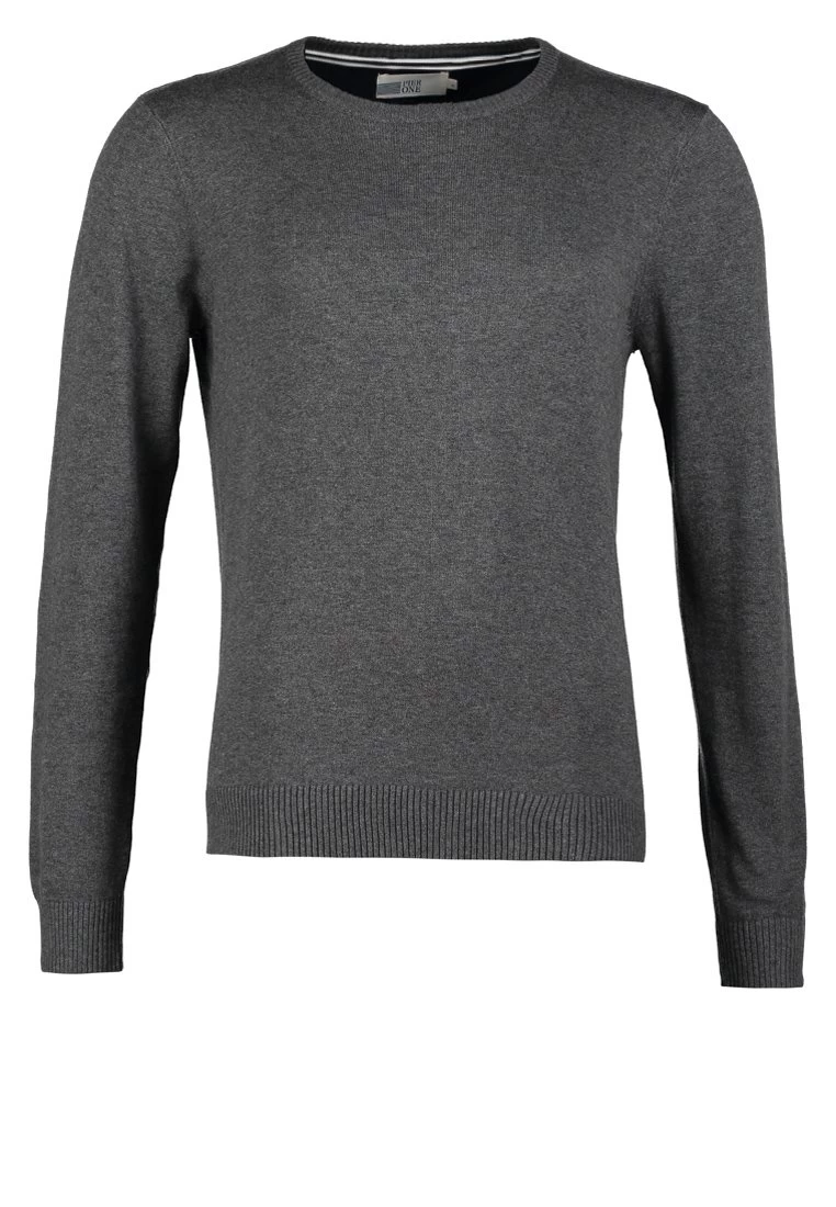 Pier One Basic Crewneck - Jersey De Punto - Dark Grey Melange 7 Pier One Basic Crewneck - Jersey De Punto - Dark Grey Melange - Imagen 5