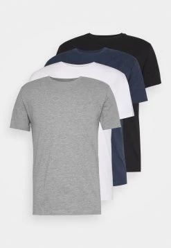 Pier One 4 Pack - Camiseta Básica - Black/White/Blue -Tienda De Hombres Con Estilo a6336c9ea9294b8b9261921b47ede4b7