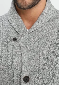 Pier One Chaqueta De Punto - Mottled Dark Grey -Tienda De Hombres Con Estilo a81bf8b9d0cc4071ae6e5334e2ae0b0e