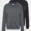 Pier One 2 Pack - Sudadera - Black/Mottled Dark Grey -Tienda De Hombres Con Estilo aac32521ee404b7f82fed2b996d01930