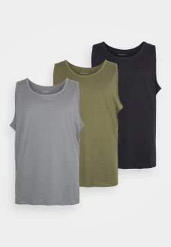Pier One 3 Pack- Top - Black/Grey/Khaki -Tienda De Hombres Con Estilo ae4213f1ac454df194eeab2b43abcae7