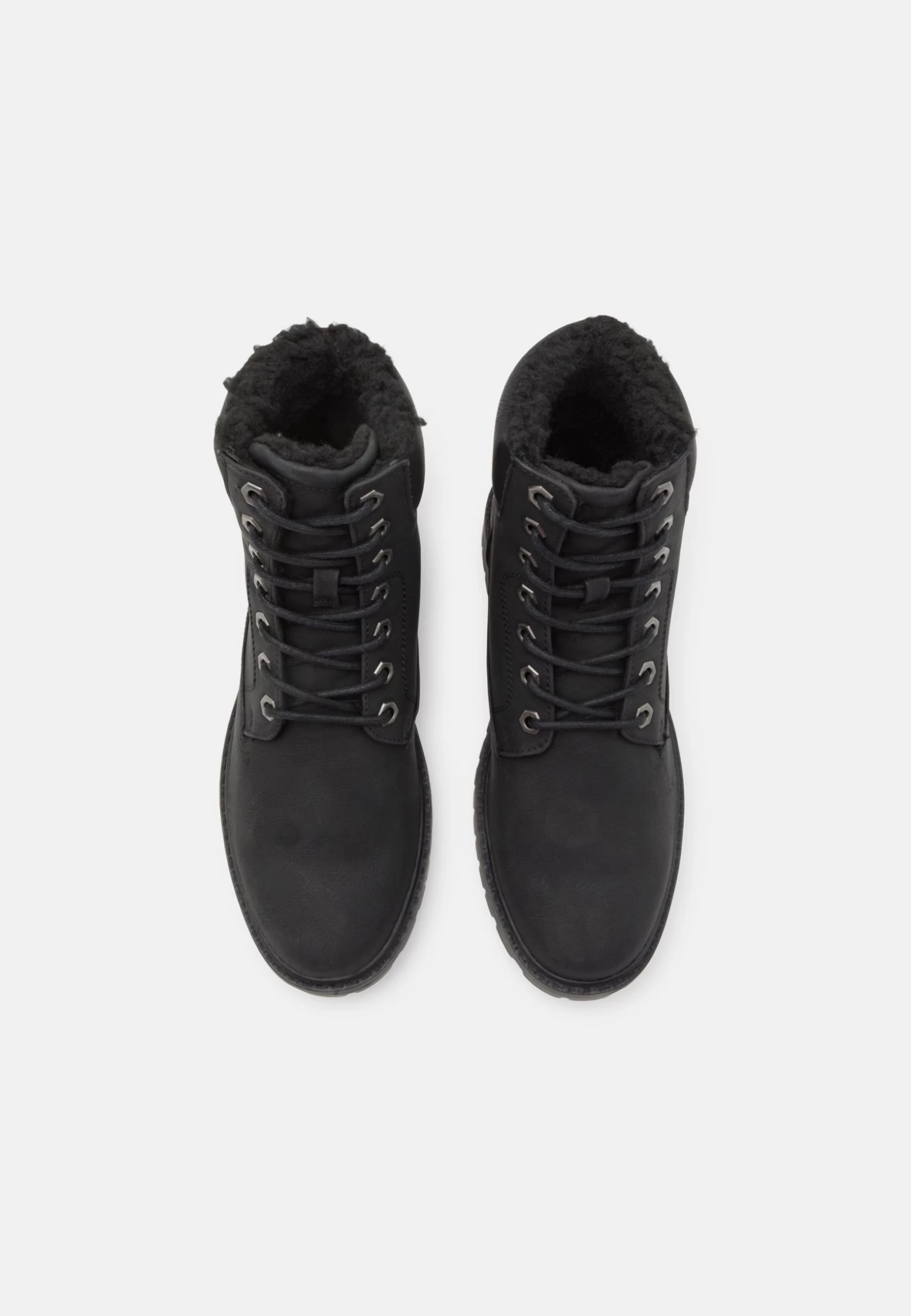 Pier One Unisex - Botines Con Cordones - Black 6 Pier One Unisex - Botines Con Cordones - Black - Imagen 4