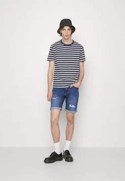 Pier One Shorts Vaqueros - Dark Blue Denim -Tienda De Hombres Con Estilo b87019eb82554e30a0aea610571a7633