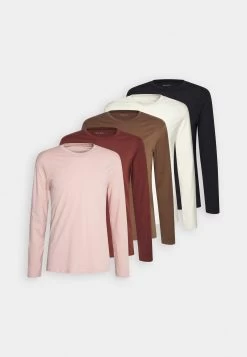 Pier One 5 Pack - Camiseta De Manga Larga - Off-White/Mauve/Brown -Tienda De Hombres Con Estilo b8e45d0b40634cbaac3eb14e9c373a5b