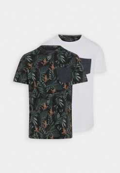 Pier One 2 Pack - Camiseta Estampada - White/Multi-Coloured -Tienda De Hombres Con Estilo c1a418d383a743a8bbcc8fe1e02693fc