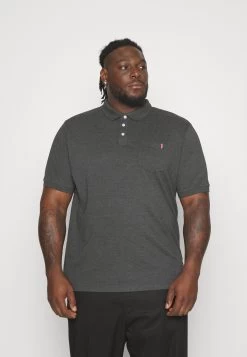 Pier One Tricolore Trim- Polo - Dark Grey