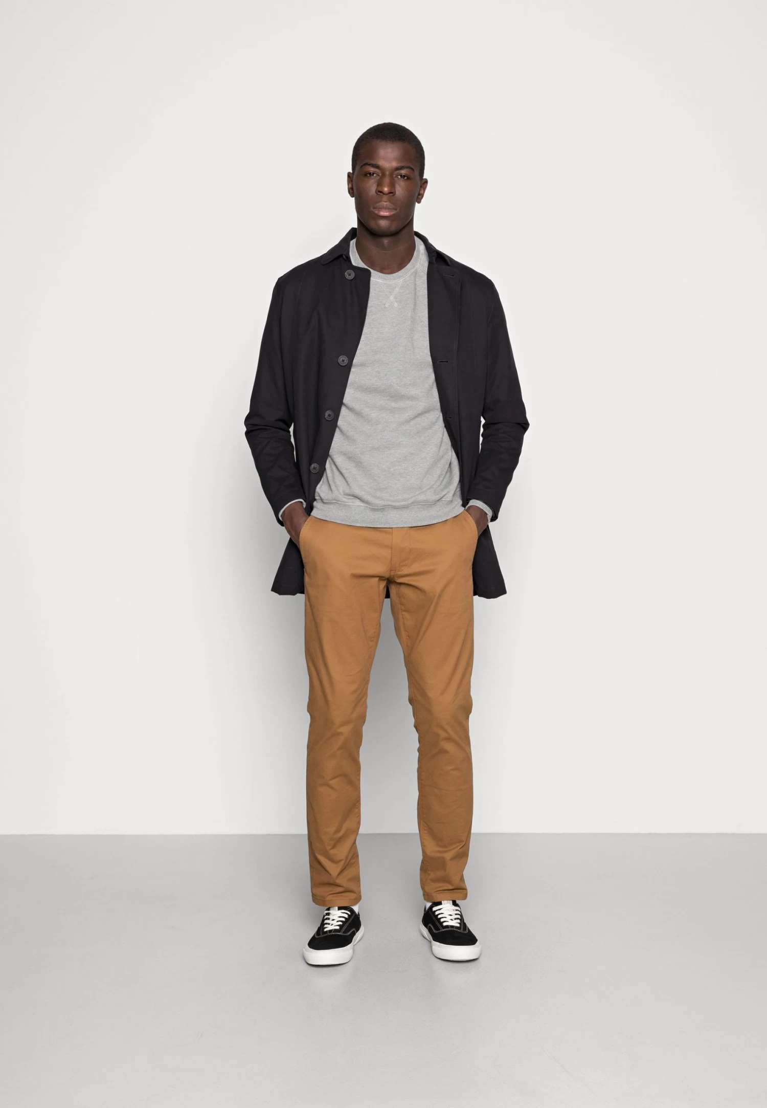 Pier One 2 Pack - Sudadera - Mottled Light Grey/Black 3 Pier One 2 Pack - Sudadera - Mottled Light Grey/Black