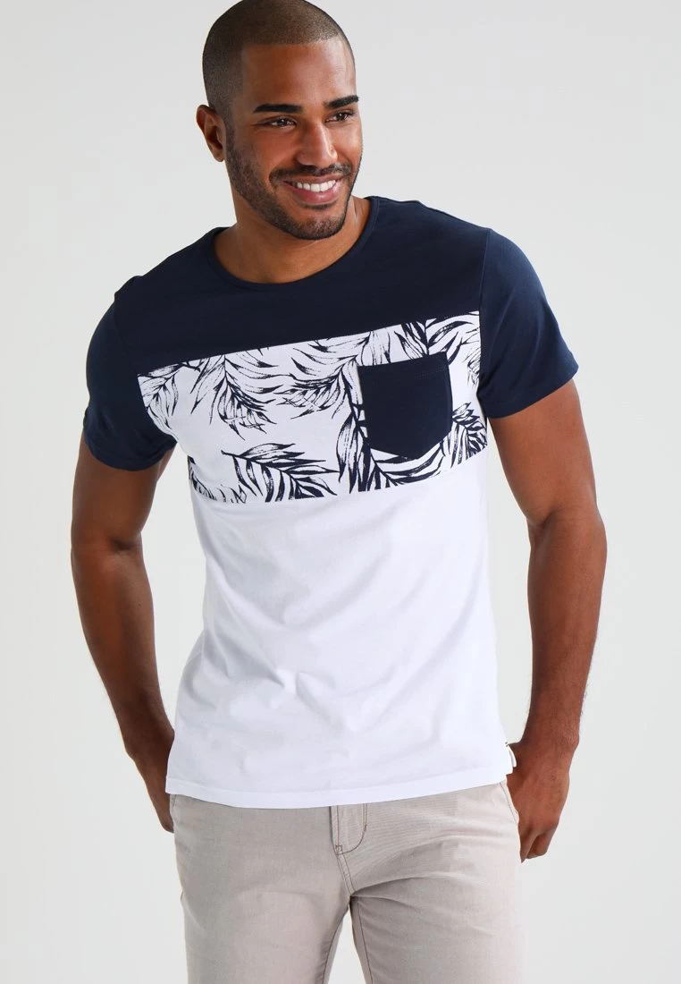 Pier One Camiseta Estampada - Navy/White 3 Pier One Camiseta Estampada - Navy/White