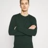 Pier One Basic Crewneck - Jersey De Punto - Mottled Dark Green -Tienda De Hombres Con Estilo c661d1e3c864447eb509c2e31c6d4022