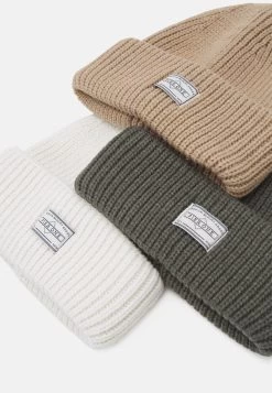 Pier One Unisex 3 Pack - Gorro - Beige/Green/White -Tienda De Hombres Con Estilo c78d226f097e408aa23b2914e8a56ff4