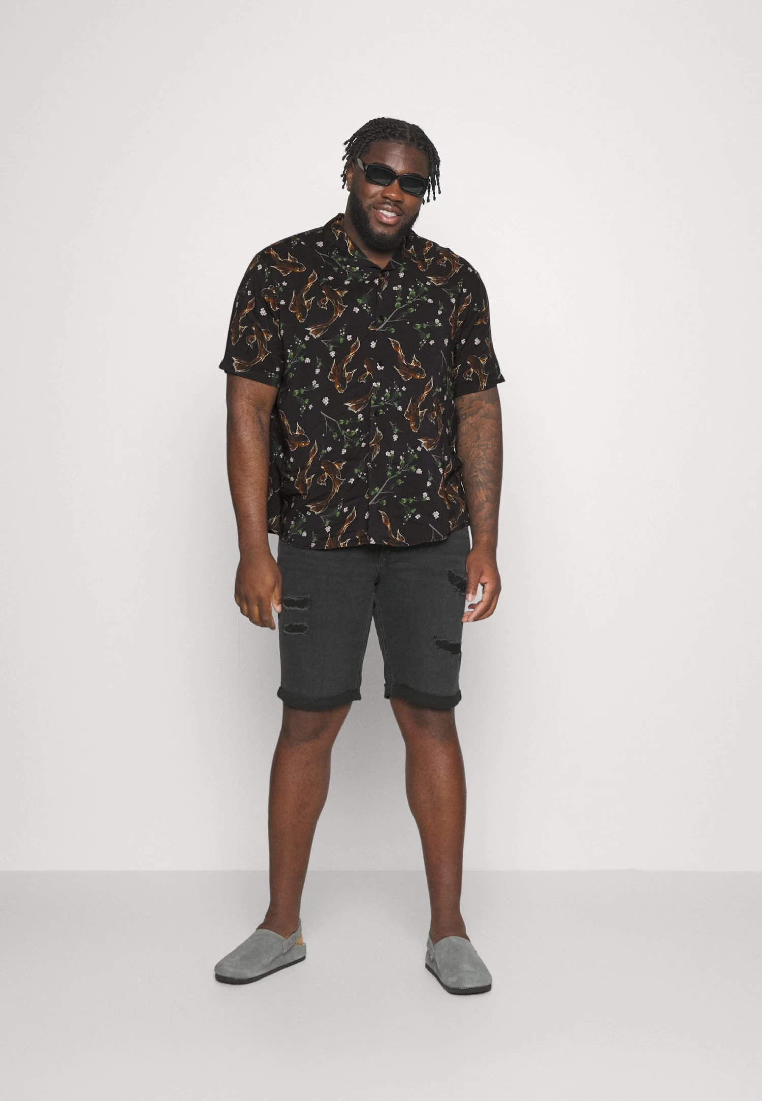 Pier One Asian Print Resort - Camisa -Black 4 Pier One Asian Print Resort - Camisa -Black - Imagen 2