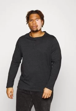 Pier One 2 Pack - Camiseta De Manga Larga - Dark Grey/Red -Tienda De Hombres Con Estilo cb38540c29b64232a08414884540a699