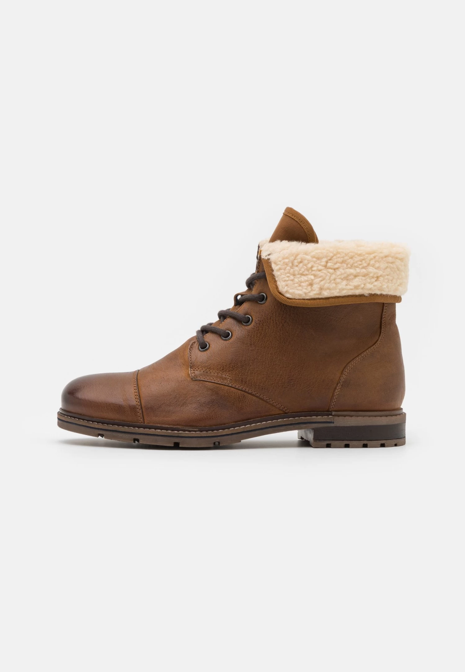 Pier One Leather - Botines Con Cordones - Camel 3 Pier One Leather - Botines Con Cordones - Camel