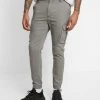 Pier One Cuffed Skinny Trouser- Pantalones Cargo - Grey -Tienda De Hombres Con Estilo cf622340c03a4d19959ae806ee508811