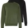 Pier One 2 Pack - Sudadera - Khaki/Black -Tienda De Hombres Con Estilo de12feccbd1e47b3bbcb87b59c3bd67a
