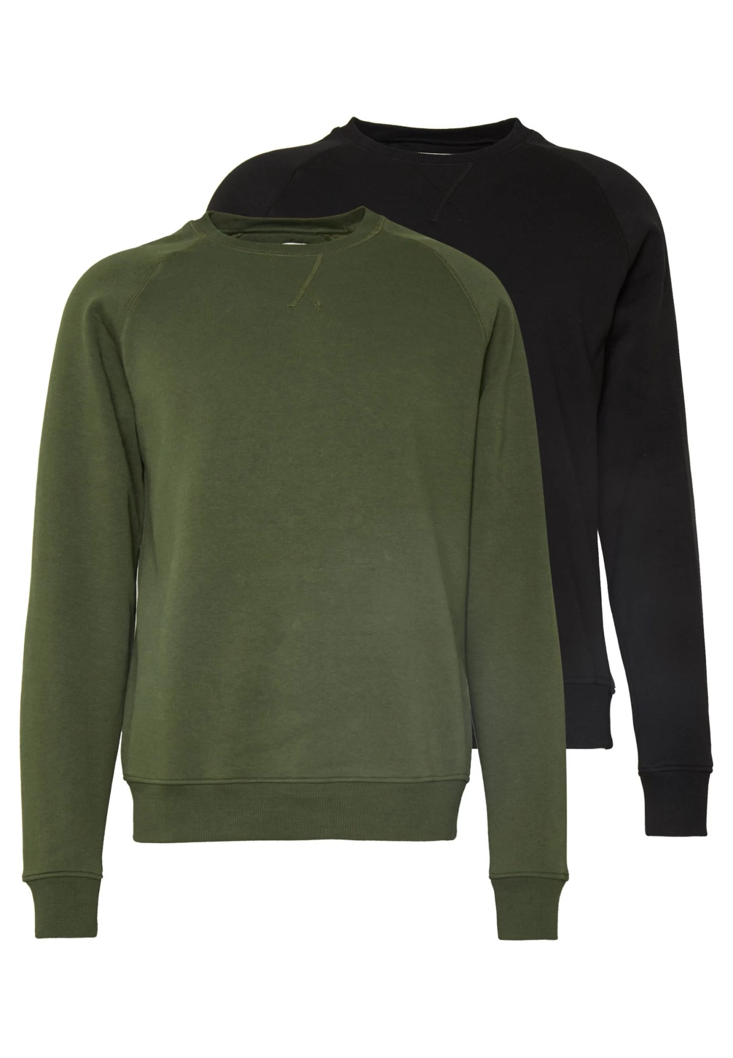 Pier One 2 Pack - Sudadera - Khaki/Black 3 Pier One 2 Pack - Sudadera - Khaki/Black