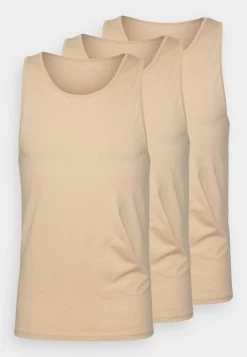 Pier One 3Pck Skin Tone Rib Vest- Camiseta Interior - Beige -Tienda De Hombres Con Estilo dfaf9b2518a6467c8e0060f8bd177530