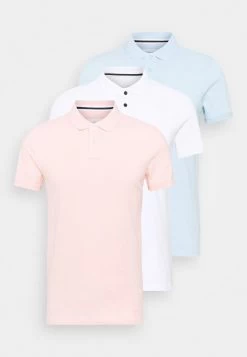 Pier One 3 Pack - Polo - White/Light Blue/Pink -Tienda De Hombres Con Estilo e076d6446cf4456082c2304ae412145d