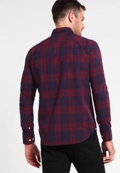 Pier One Camisa - Dark Blue/Bordeaux -Tienda De Hombres Con Estilo e109d909650e4da6a49bc82c3cfd0c95