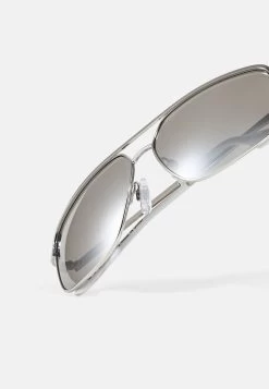 Pier One Unisex - Gafas De Sol - Silver-Coloured, Black -Tienda De Hombres Con Estilo e2e667893a6348519937490659beba93