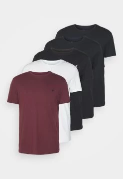 Pier One 5 Pack - Camiseta Básica - Black/White/Dark Blue -Tienda De Hombres Con Estilo e35fd697e3f14c8ebd7f31594551082c