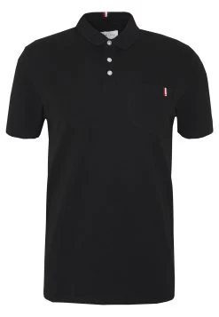 Pier One Tricolore Trim- Polo - Black