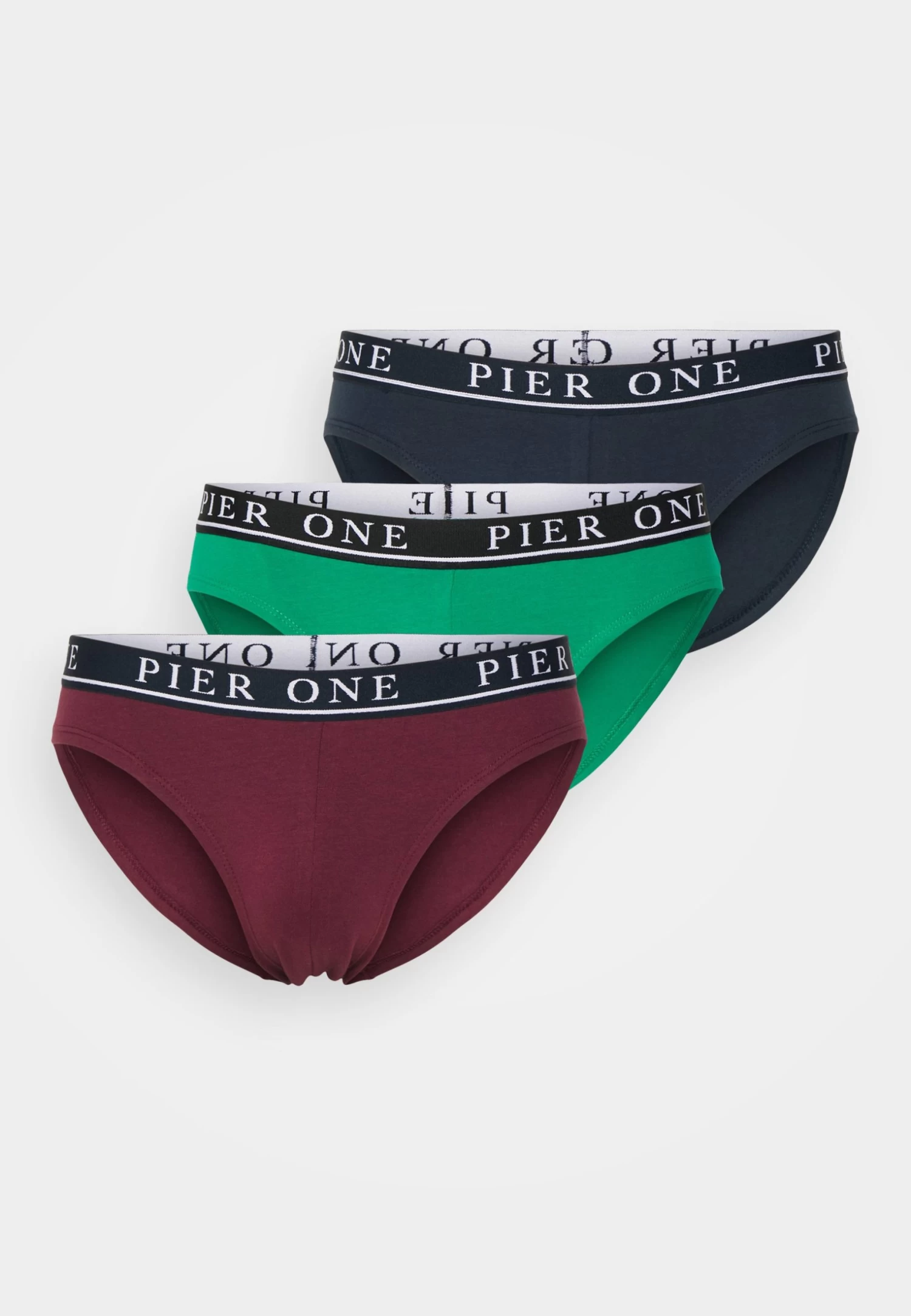 Pier One Branded Waistband Briefs 3 Pack - Braguitas - Dark Blue /Green/Bordeaux 7 Pier One Branded Waistband Briefs 3 Pack - Braguitas - Dark Blue /Green/Bordeaux - Imagen 5