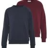 Pier One 2 Pack - Sudadera - Dark Blue/Bordeaux -Tienda De Hombres Con Estilo e8ca40f9b80c4f6f9ec83d1f66be0f35