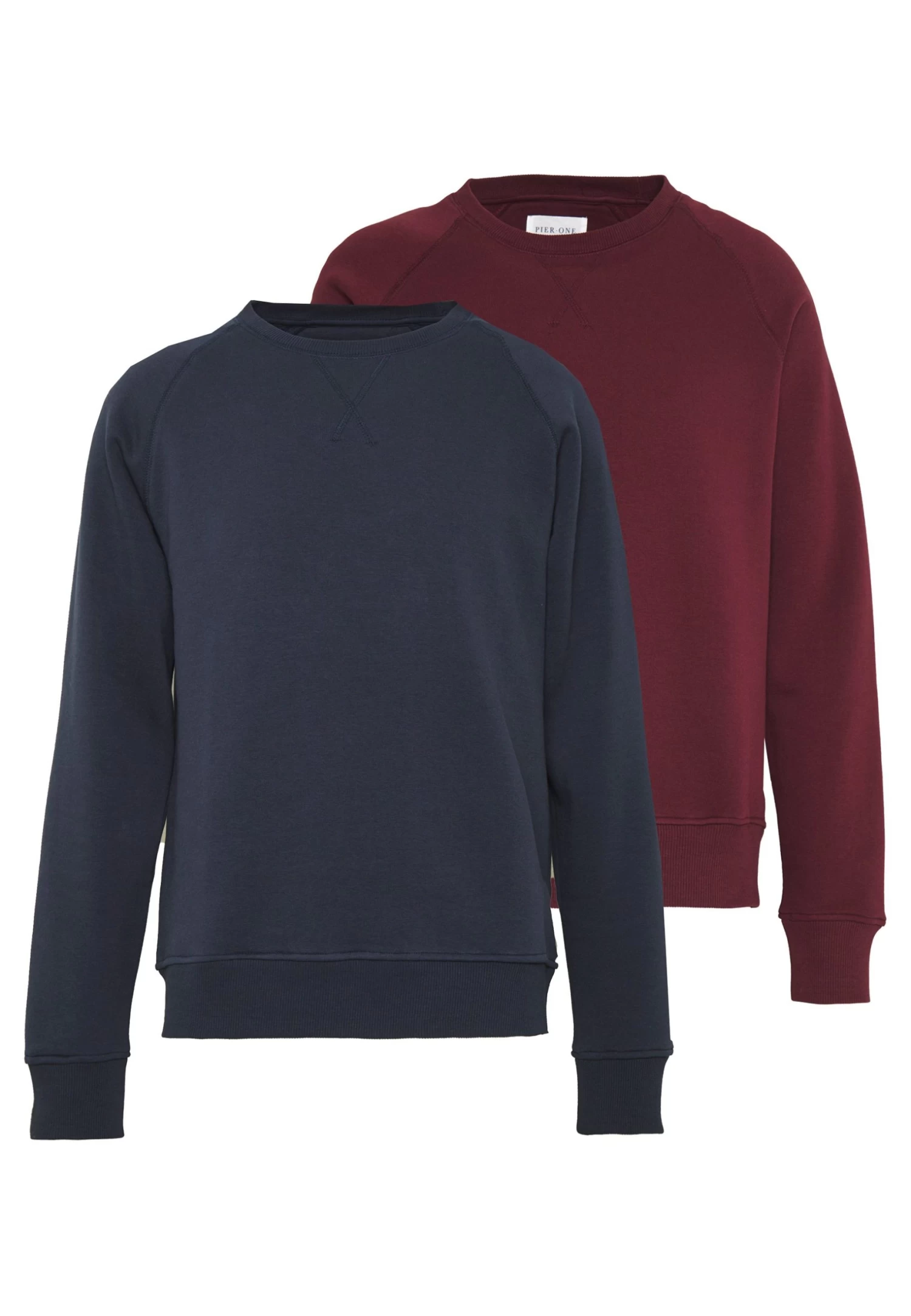 Pier One 2 Pack - Sudadera - Dark Blue/Bordeaux 3 Pier One 2 Pack - Sudadera - Dark Blue/Bordeaux