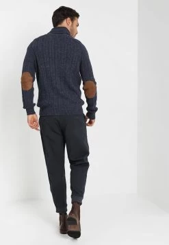 Pier One Chaqueta De Punto - Mottled Blue -Tienda De Hombres Con Estilo f0ebe20cb6d340119df0abb67706dd63