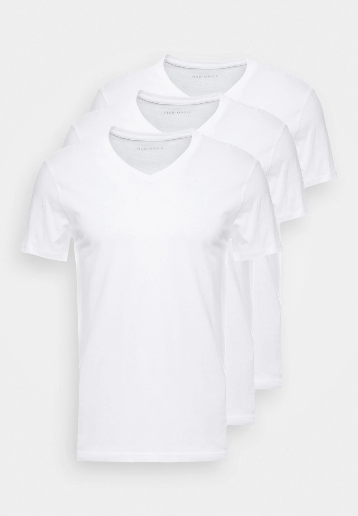 Pier One 3 Pack- Camiseta Básica - White 7 Pier One 3 Pack- Camiseta Básica - White - Imagen 5