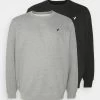 Pier One Plus Size 2 Pack - Sudadera - Black/Mottled Grey -Tienda De Hombres Con Estilo f77ce5b70f724ed9bc6cfb5df2c735ab
