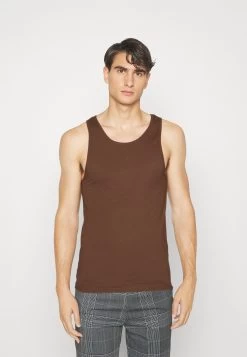 Pier One 3Pck Skin Tone Rib Vest- Camiseta Interior - Brown