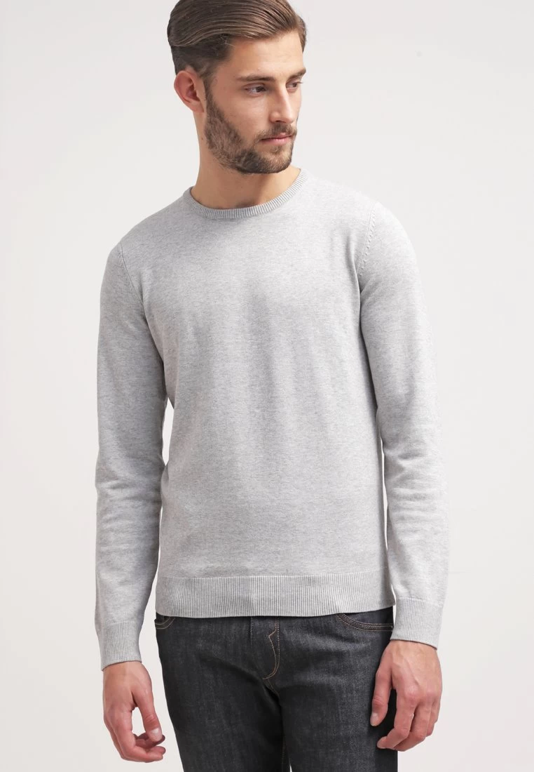 Pier One Basic Crewneck - Jersey De Punto - Light Grey 3 Pier One Basic Crewneck - Jersey De Punto - Light Grey