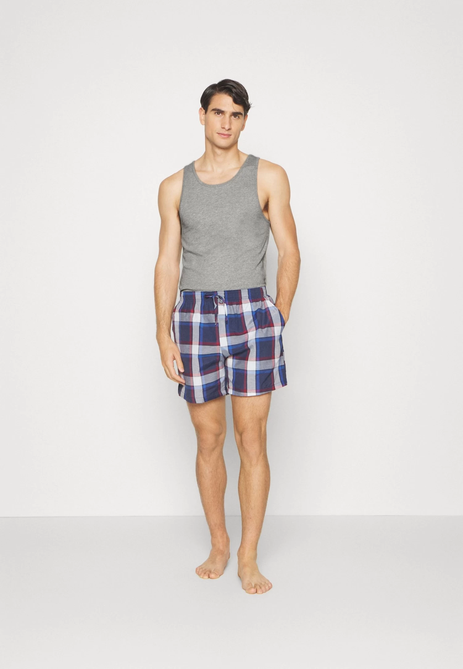 Pier One Rib Vestlue - Camiseta Interior - Grey/White/Blue 4 Pier One Rib Vestlue - Camiseta Interior - Grey/White/Blue - Imagen 2