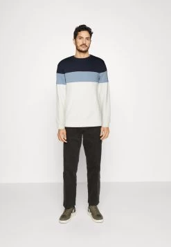 Pier One Sudadera - Blue/Off-White/Grey -Tienda De Hombres Con Estilo f94e4c0c1a224472931c07a3d8988d92