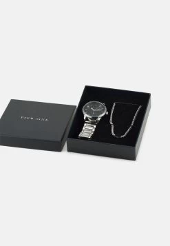 Pier One Set - Reloj - Silver-Coloured -Tienda De Hombres Con Estilo fb2fafb86ffb43b9a80b4dad720d3553