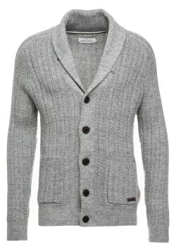 Pier One Chaqueta De Punto - Mottled Dark Grey -Tienda De Hombres Con Estilo fba2109b74be46bdafe437909b97f227